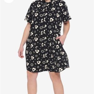 Hot Topic Planchette Button-Up Dress